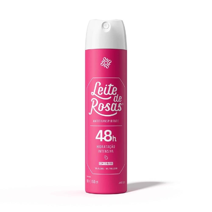 Desodorante Aerossol Leite de Rosas 48h Tradicional