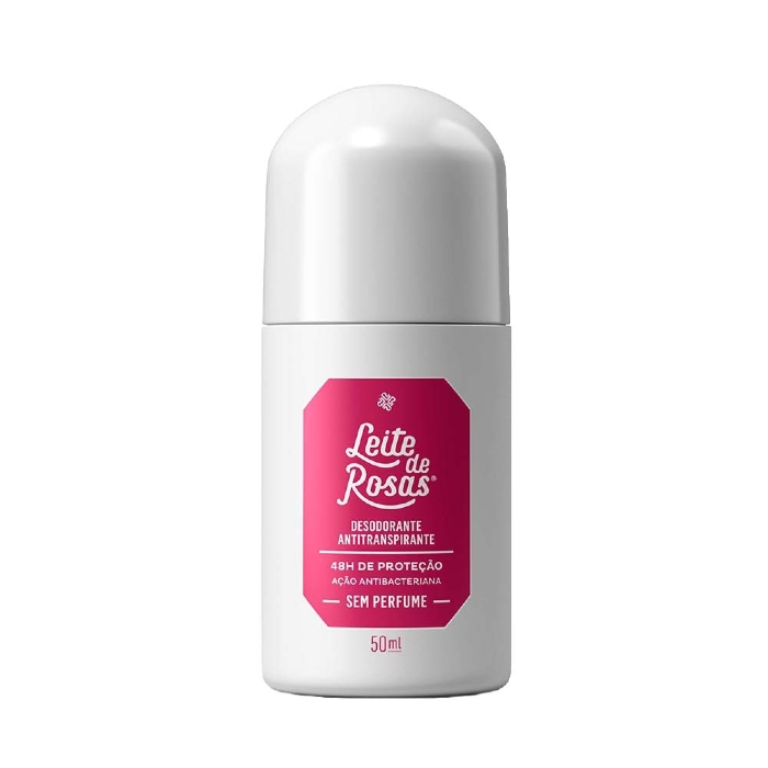 Desodorante Roll-on Leite de Rosas 48h Sem Perfume