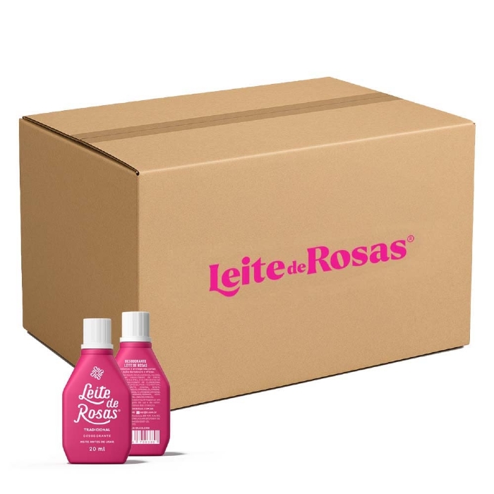 Caixa Mini Leite de Rosas 20ml com 144 UN