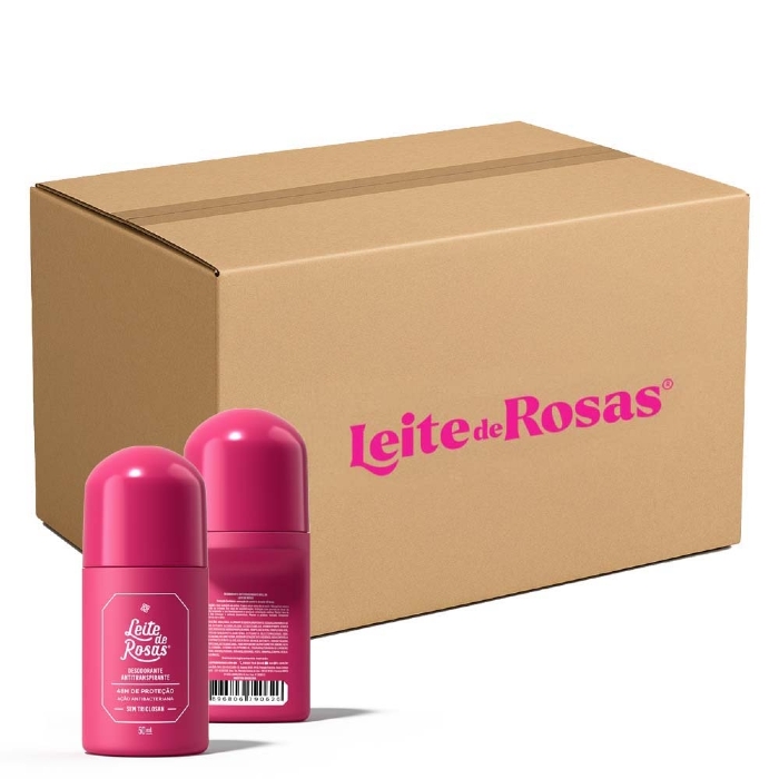Caixa Roll On Tradicional Leite de Rosas com 12 Un