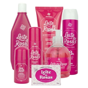 Kit Leite de Rosas 7 Peças