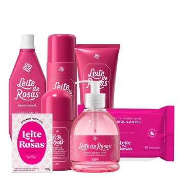 Kit Especial Cuidado Total Leite de Rosas