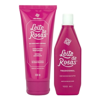 Kit Hidratante e Leite de Rosas Tradicional 100ml