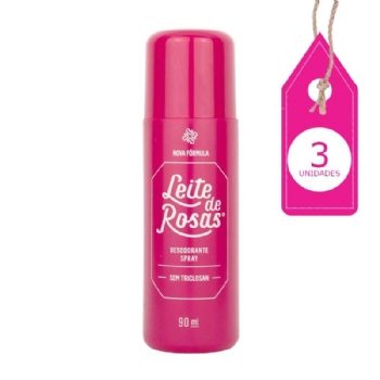 Kit Leite de Rosas Spray com 3 Un