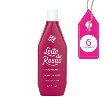 Kit Leite de Rosas Tradicional 100ML com 6un