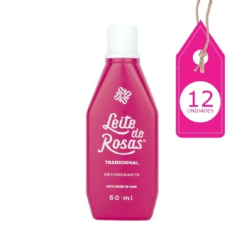 Kit Leite de Rosas Tradicional 60ML com 12un