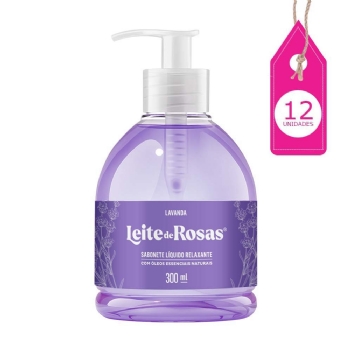Sabonete Líquido Leite de Rosas Lavanda com 12 Unidades