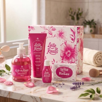 Kit Leite de Rosas Pele Macia