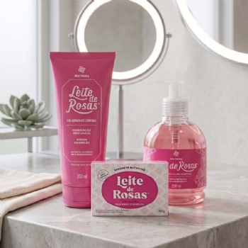 Kit Leite de Rosas Hidratação com 3 Peças