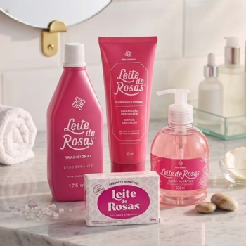 Kit Leite de Rosas Hidratação - 4 Peças