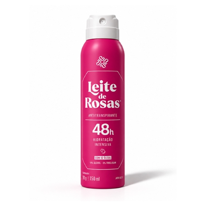 Desodorante Aerossol Leite de Rosas 48h Tradicional