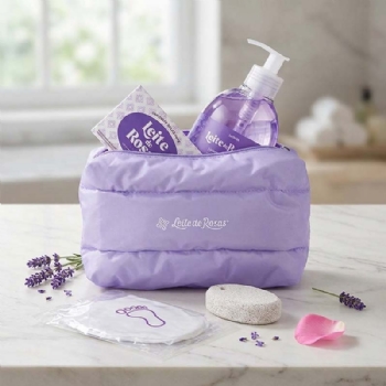 Kit Lavanda com Necessaire Nuvem Leite de Rosas