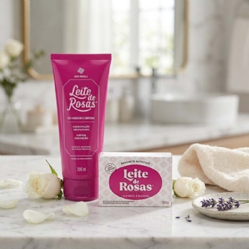 Kit Hidratante e Sabonete Leite de Rosas