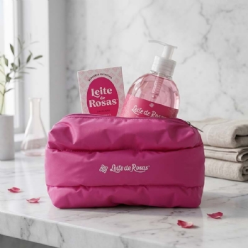 Kit Tradicional com Necessaire Nuvem Leite de Rosas